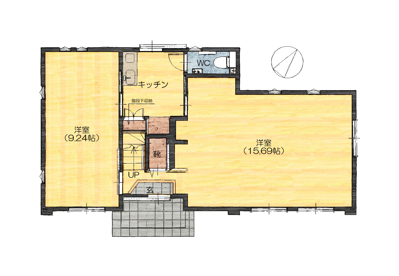長崎市・時津・長与でワークスペース・事務所探しをするなら(株)SEIBUセイブ。三川町の中古物件のご案内です。2階建て、築浅です。